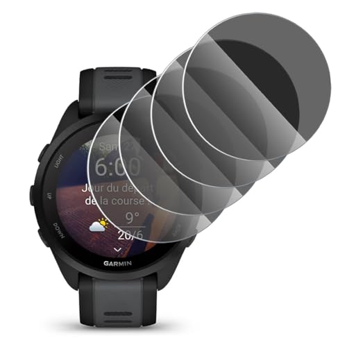 KARYLAX - Anti-Spionage-Displayschutzfolie aus Glas, kratzfest, Sichtschutz für Garmin Forerunner 165/165 Music Smartwatch (4 Stück) von KARYLAX