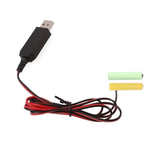 KASFDBMO LR03 Batterie Eliminatoren Kabel USB Netzteil Kabel Ersetzen 2 Stücke 1 5 V Batterie Für Elektrische Spielzeug Taschenlampe von KASFDBMO