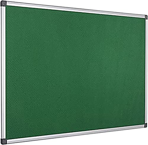 KAV Pinnwand mit Aluminiumrahmen, 900 x 600 mm, für Büro, Schule, Schlafzimmer, Memo, und Zuhause (grün) von KAV