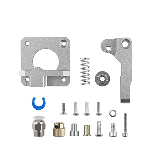 KBREE 3D-Drucker Verbesserter Langstrecken-Remote-Metall-MK8-Extruder + Nivellierfeder + PETG-Rohr + MK8-Silikonhüllen-Kit for Ender 3 V2 CR10 (Color : Upgrade Gray Right) von KBREE