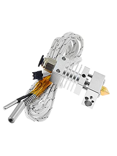 KBREE Hotend Extruder Kit Long Distance V6 Extrusion 12V/24V 50W J-Head Heat Break Throat 1.75mm for Ender 3 CR10 CR-10S 3D-Drucker (Color : 12V 50W) von KBREE