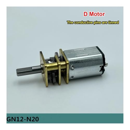 DC 3V -6V GN12-N20 Full Metal Gear electronic starter 5V 68RPM 80RPM 575RPM Slow Speed High Torque Reducer electronic starter DIY Hobby Toy Motor Starters(D Motor) von KDMYXBFZI