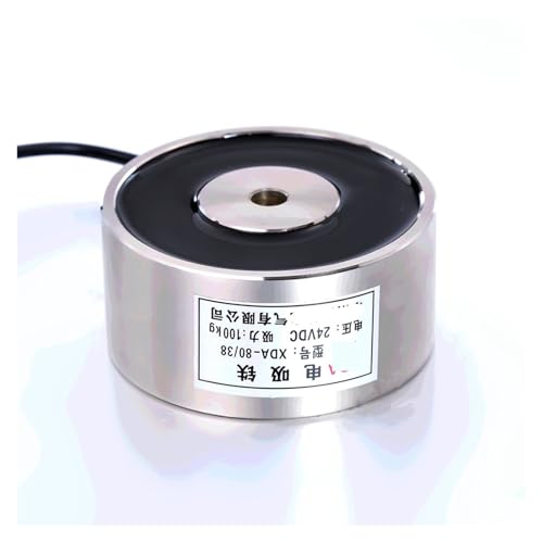 Large suction JK80/38 DC 6V 12V 24V Electromagnet Lifting 100KG Solenoid Sucker Holding Magnet Motor Starters(12V) von KDMYXBFZI