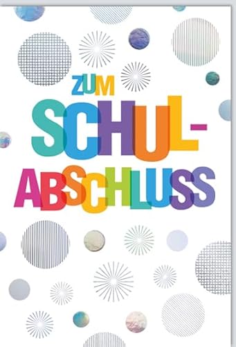 KE - Schulabschluss Glückwunschkarte, Prüfungserfolg, inkl. Umschlag, DIN B6, Motiv: Abschluss von KE