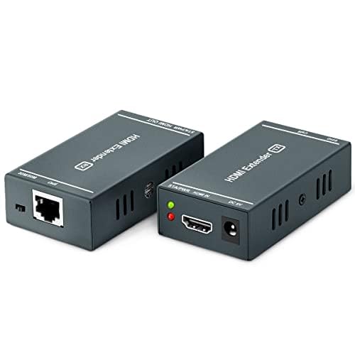 KEBENES HDMI Extender 165ft Prolonger 50m HDMI Cat5e/Cat6 Câble HD 1080p HDMI RJ45 Ethernet Adaptateur Signal Transmission Extender Support Fonction D'apprentissage EDID POC KEBENES HDMI Extender 165ft Prolonger 50m HDMI Cat5e/Cat6 Câble HD 1080p HDMI RJ45 Ethernet Adaptateur Signal Transmission Extender Support Fonction D'apprentissage EDID POC von KEBENES