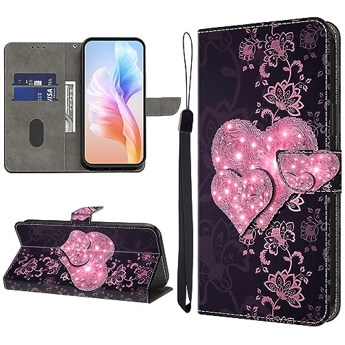 KEDBBAO Handyhülle für Samsung Galaxy J3 2016 Hülle Muster Klapphülle für Samsung J3 2016 Leder Tasche Case Flip Magnet Motive Wallet Schutzhülle für Galaxy J3 2016 Hüllen, Liebe Pfirsich von KEDBBAO