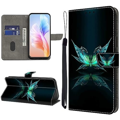 KEDBBAO Handyhülle für Xiaomi Redmi Note 13 5G Hülle Muster Klapphülle für Redmi Note 13 5G Leder Tasche Case Flip Magnet Motive Wallet Schutzhülle für Redmi Note 13 5G Hüllen, Reflexion von KEDBBAO