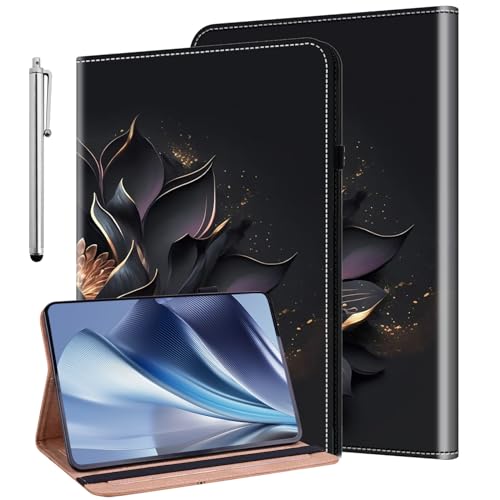 KEDBBAO Hülle für Xiaomi Pad 5 / Mi Pad 5 Pro 11 Zoll 2021 Schutzhülle Flip PU Leder Wallet Cover Case mit Stifthalter und Standfunktion für Xiaomi Pad 5 Hülle, Purple Lotus von KEDBBAO