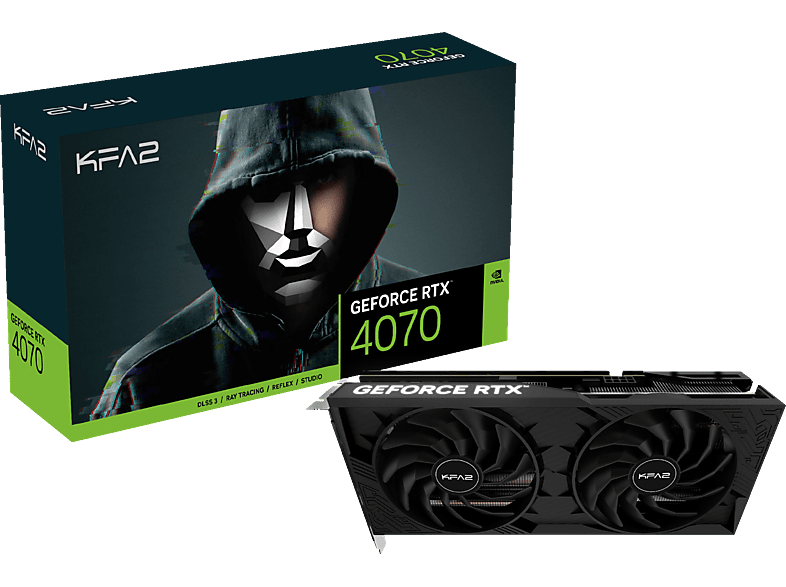 KFA2 GeForce RTX 4070 2X 1-Click OC (47NOM7MD8DDK) (NVIDIA, Grafikkarte) von KFA2