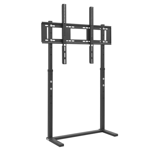 KGFCE Boden-TV-Ständer, tragbare TV-Halterung, höhenverstellbar, für 81,3 - 254,4 cm (32-100 Zoll) Flachbildschirme (schwarz von KGFCE