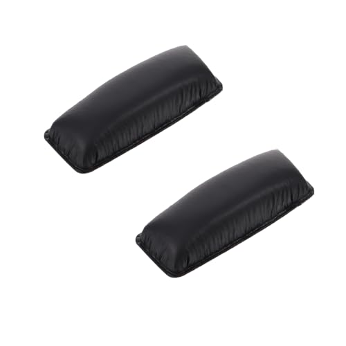 KICHOUSE 2 STK Flexible Stirnbandpolster earpads ohrensessel bezug kopfhörer Polster Kopfpolster für Kopfhörer Headset-Bandpolster Kopfträger des Headsets Kopfhörer Ärmel Proteinhaut Black von KICHOUSE