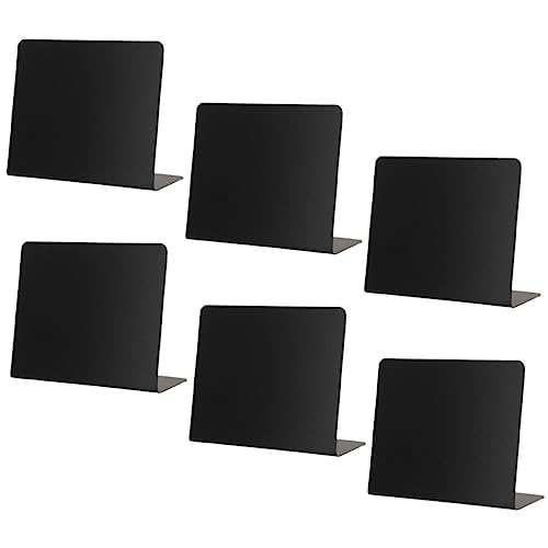 KICHOUSE 6St multifunktionale Preistafeln kunststoffbrett kunststoffplatte Preisanzeigen markitawerzeug Desktop-Boards Tafeln zeigen Preistafeln für Restaurant Desktop-Preistafeln PVC Black von KICHOUSE