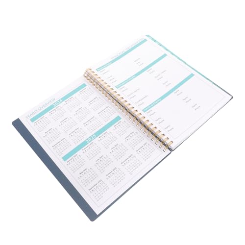 KICHOUSE Englischer Notizblock Notizbuch die mission die organizer Schreibunterlage Schreibwaren erinnerungsbuch Memoboard Spule akademischer Planer Notizbücher Hausversorgung Metall Blue von KICHOUSE