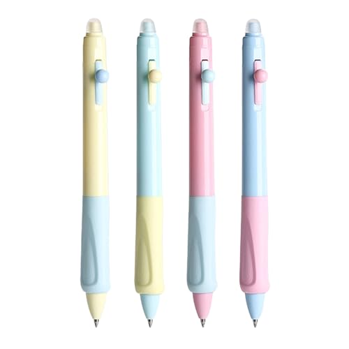 KIIFENG Gelschreiber, 0,5 mm, einziehbarer Gelschreiber, neutraler Stift, kreativ, löschbar, Schreibstift, Unterschrift, Büro, Schulbedarf, 4 Stück von KIIFENG