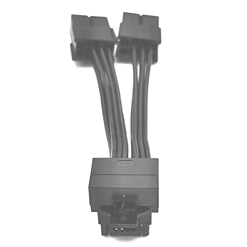 KIKAPA RTX4090 RTX4080 12VHPWR Verlängerungskabel Netzteil 12+4 Grafikkarte Adapter 2X8Pin B von KIKAPA