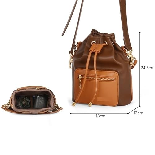 SLR-Kameratasche, tragbarer Outdoor-Fotorucksack, wasserdichter und atmungsaktiver Rucksack for Männer und Frauen(Coffee) von KIKYKUBBLETASW