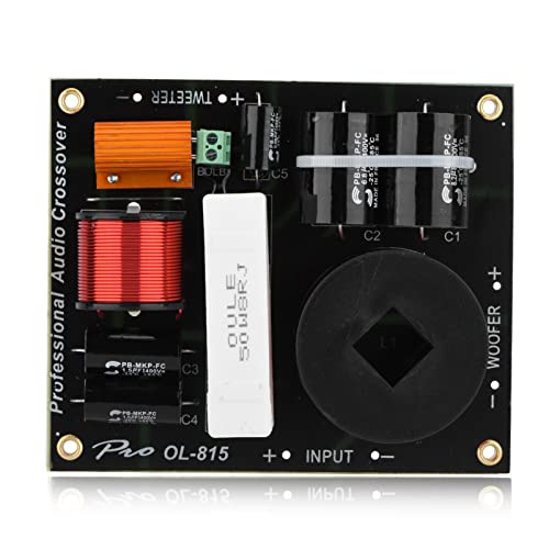 2-Wege-Frequenzweiche für Lautsprecher Lautsprecherteiler PCB 2-Wege-Frequenzteiler Frequenzweiche Filter Professioneller Lautsprecherteiler Partials Gerät von KIMISS