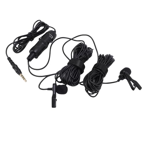 Doppel -Lavalier -Mikrofon -Kabel - auf Revermic Professional Recording Interview -Mikrofon für Zwei Personen Doppel -Lavalier -Mikrofon -Kabel - auf Revermic Professional Recording Interview -Mikrofon für Zwei Personen von KIMISS