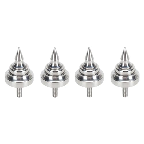 HiFi -Lautsprecher Spikes und Verstellbare Isolationspike -Füße für Verstärker und CD -DVD -Player, Edelstahl -Lautsprecherverstärker, 4pcs von KIMISS