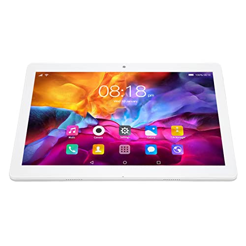 KIMISS 10,1-Zoll-Tablet für 5G-WLAN-Anrufe 6 GB 128 GB Tablets Tablet 12 Android Gold 1960 X 1080 Auflösung MT6592 10 Kerne 100-240 V US-Stecker von KIMISS