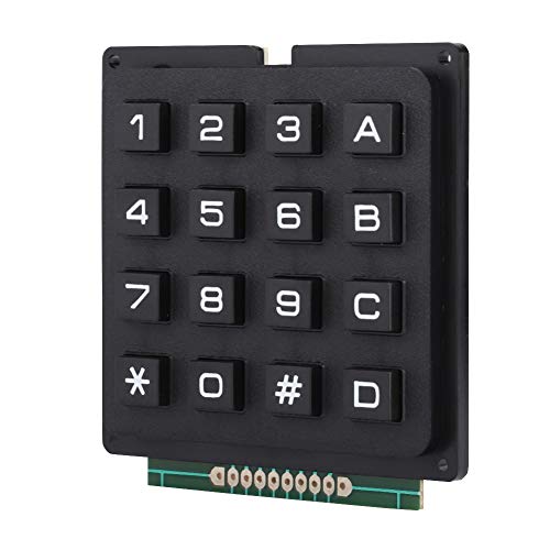 KIMISS 4X4-Tastenfeld-Tastentastaturmodul ABS-Tastaturmodule mit 16 Tasten 4X4-Drucktasten Externe Tastatur für MCU von KIMISS