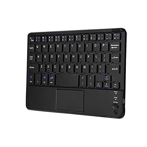 KIMISS 8-Zoll-Cp80-Tablet-Tastatur, Kabelloses Tastatur-Ladegerät, Schwarz, Ultradünn, Drahtlose -Bluetooth-Tastatur mit Touchpad für Windows-PC-Tablet von KIMISS