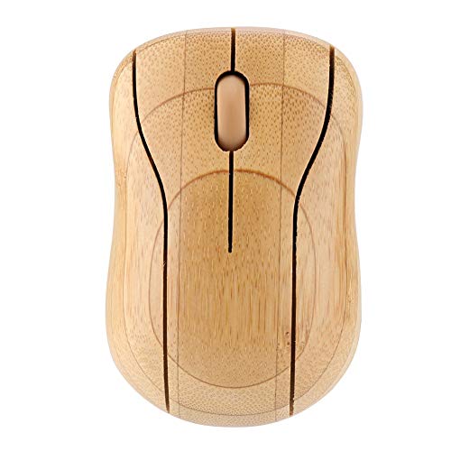 KIMISS Bamboo Mouse USB Bamboo Wireless Mouse 2,4 GHz Bamboo Wireless Optical Mouse PC Laptop Cfor OMPuter Holz Holz von KIMISS