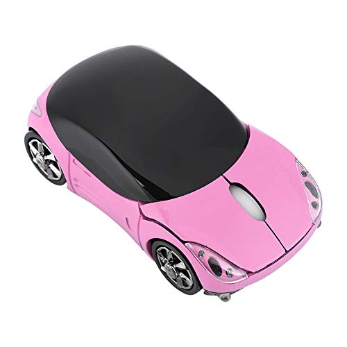 KIMISS Drahtlose Maus Auto Maus Für 2.4G Drahtlose Maus Optische Maus 1600Dpi Für Mac Me PC Tablet Gaming Office (Rosa) von KIMISS