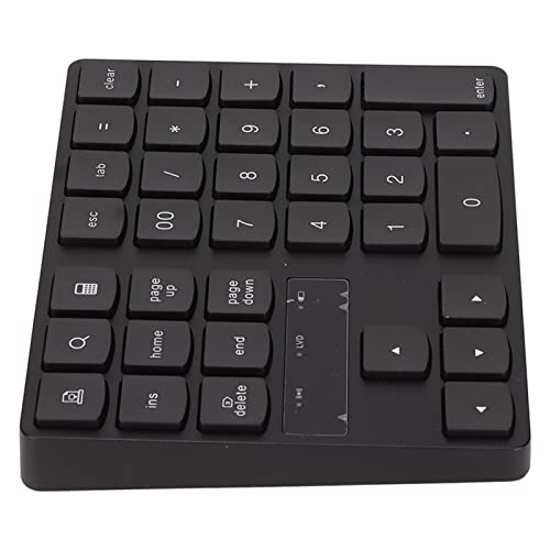 KIMISS Kabelloser Ziffernblock mit 35 Tasten, Einhändige Gaming-Tastatur, 2,4 G Ergonomisches Design, Schneller Rückprall, Geräuschloser Betrieb für den Heimgebrauch von KIMISS