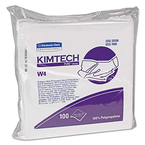 Kimtech Pure W4 Scheibenwischer 7605, 5 Beutel x 100 Blatt, weiß von KIMTECH