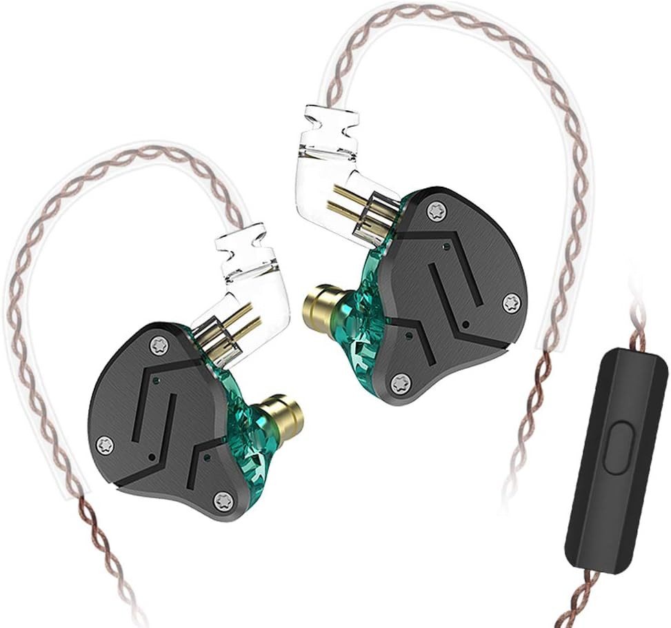 KINBOOFI In-Ear-Kopfhörer (Drei Stahlschrauben für Langlebigkeit, Hybrid In-Ear Monitor mit 1BA + 1DD Treiber, ergonomisch abnehmbares) von KINBOOFI