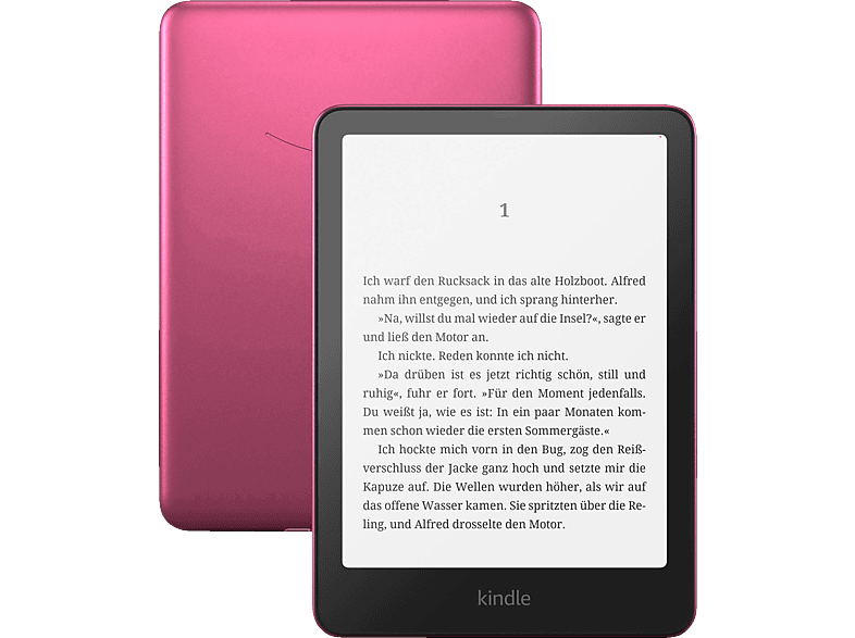 KINDLE – Der neue Kindle Paperwhite Signature Edition (2024), 7-Zoll Display, 32 GB E-Book-Reader Metallic Raspberry von KINDLE