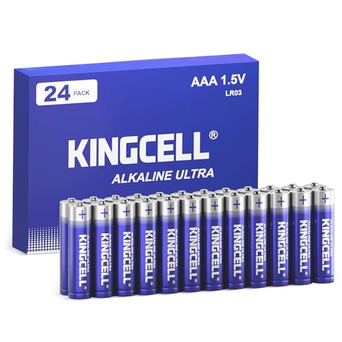 KINGCELL AAA Batterien 24 Stück, Maximum Power Alkaline Batterien AA, 10 Jahre Haltbarkeit, Mit Lang Anhaltender Leistung Perfekt für Taschenlampen, Mikrofone, Fernbedienungen, Kinderspielzeug. von KINGCELL