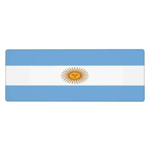 Großes Gaming-Mauspad mit argentinischer Flagge, 30,5 x 80 cm, PC-Zubehör, perfekt für Büro- und Gamer-Geschenke von KIRROWE