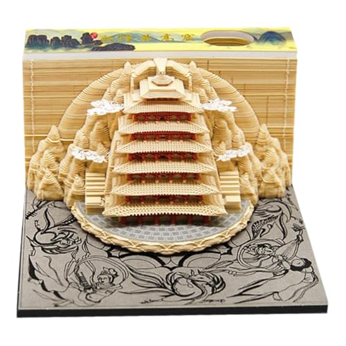 3D Calendar 2025 Mogao Grottoes 1, Time Piece Calendar 2025, 3D Sticky Notes Tear Away Calendar, Art Memo Pad DIY Carving Notepad, for Home Office Decoration Gift (Mogao Grottoes 1) von KIRVCN