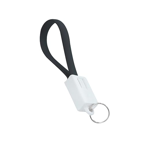 KITANDOVE USB kabel schlüsselhalter praktisches Kabel Schlüsselanhänger-Ladegerät usb kabel b micro usb b kabel USB-Kabel als Schlüsselanhänger Schlüsselhalter für Mikro-USB-Kabel Black von KITANDOVE