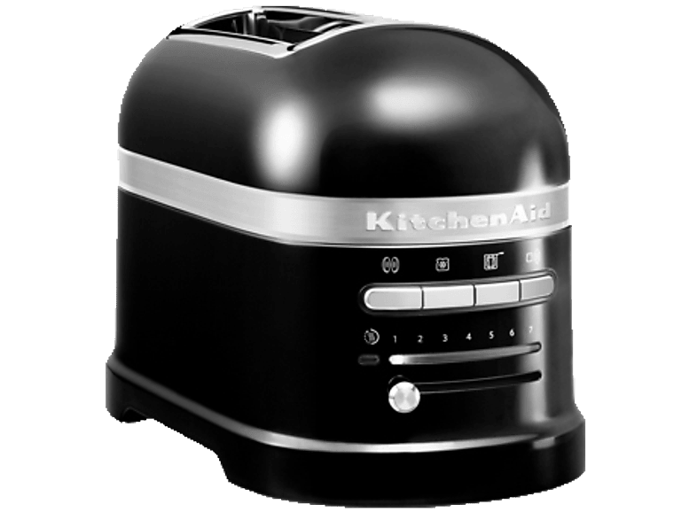 KITCHENAID 5KMT2204EOB Artisan Toaster Schwarz (1250 Watt, Schlitze: 2) von KITCHENAID