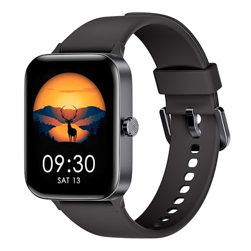 KIUVKAS Smartwatch Damen Herren, 1.95" Zoll-Touchscreen Smart Watch mit Telefonfunktion 140+ Sportmodus Sportuhr, Wasserdichter Fitness Tracker mit Schlafüberwachung Herzfrequenz für Android iOS von KIUVKAS