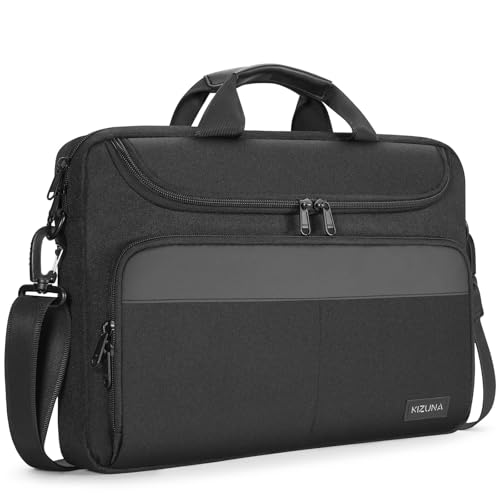 KIZUNA 14 Zoll Laptoptasche Notebook Tasche Laptop Hülle für MacBook Air 15 M3/14 Lenovo IdeaPad Flex 5/14" IdeaPad 3i & Slim 3i/Yoga Slim 7i Pro X/HP EliteBook/Surface/Dell Sleeve Bag Case,Schwarz von KIZUNA