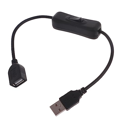 KJDKNC 30 cm USB Kabel Mit EIN/Ausschalter Kabelverlängerung USB Lüfter Stromversorgungsleitung Langlebiger Adapter Umschaltbar Für USB Lampe von KJDKNC