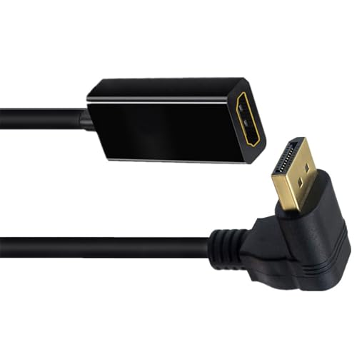 KJDKNC DisplayPort-auf-HDTV-Adapter-Konverter, DisplayPort-Stecker auf HDTV-Buchse, Anschlusskabel für Computer-Konverter von KJDKNC