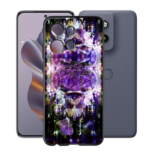 KJYFOANI Handyhülle für Motorola Moto S50 (6.36"), Ultra Dünn Weiche Silikon TPU Case, Stoßfest FallSchutz Schutzhülle, Kratzfest Flexibel Tasche Cover - Schwarz Hülle - XV53 von KJYFOANI