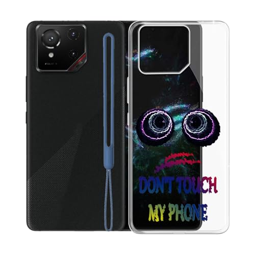 KJYFOANI Hülle für Asus ROG Phone 9 FE (6.78"), Transparent Anti-Vergilbung Silikon TPU Bumper Cover Case Handyhülle - Ultra Dünn Stoßfeste Weiche Schutzhülle für Asus ROG Phone 9 FE - Don't Touch von KJYFOANI