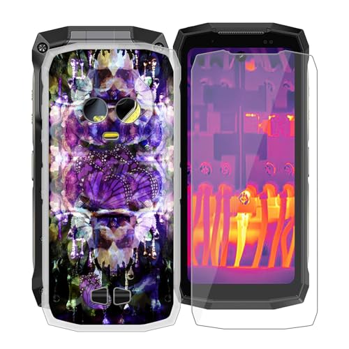 KJYFOANI Hülle für Motorola ThinkPhone 25 (6.36") + 1 Stück Gehärtetem Glas Schutzfolie, Transparent Weiche Silikon Schutzhülle - Kratzfest Handyhülle für Motorola ThinkPhone 25 - XV53 von KJYFOANI