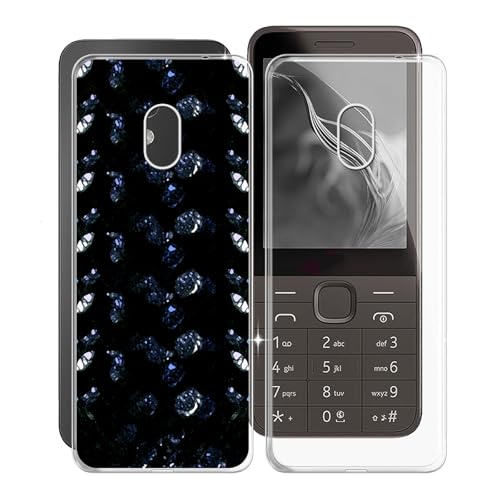 KJYFOANI Hülle für Nokia 225 4G 2024 (2.40"), Transparente Weiche Silikon TPU Bumper Cover, Ultradünne Schutzhülle - FallSchutz Stoßfeste Handyhülle für Nokia 225 4G 2024 - [2 Stücke] von KJYFOANI