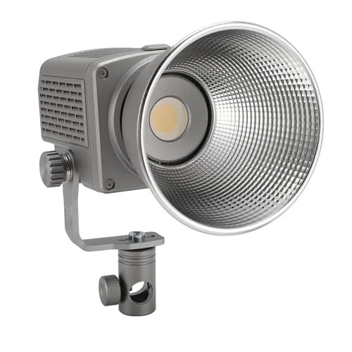 COB-Videoleuchte, App-Steuerung, 55 W, Tragbare LED, 9000 Lx, 5600 K, PWM, CRI, 6 Szeneneffekte, 120 ° COB-Studioleuchte für Außenfotografie (EU-Stecker) von KKPLZZ