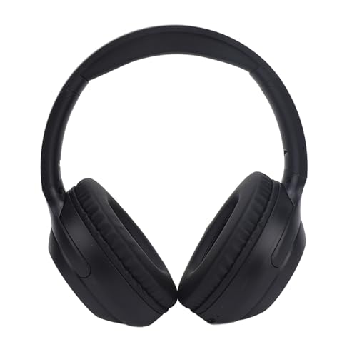 KKPLZZ Bluetooth-Kopfhörer Over-Ear, Kabellose Over-Ear-Bluetooth-Kopfhörer, Lange Spielzeit, Tiefe Bässe, Stereo-Kopfhörer für Reisen, Zuhause, Büro, Unterstützt 3,5 Mm (Schwarz) von KKPLZZ