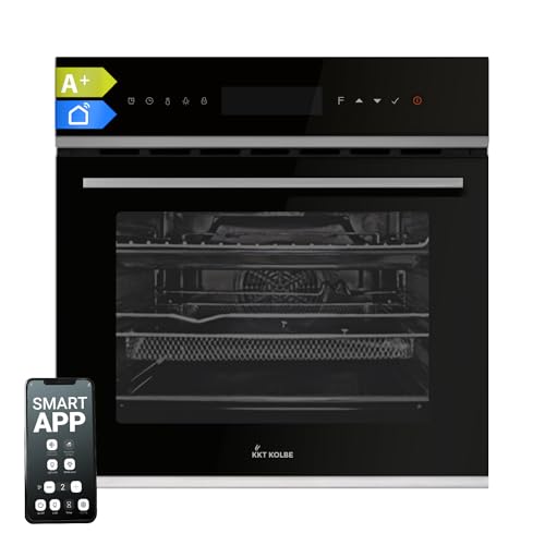 Einbaubackofen 60 cm | 70L | 2,8kW | Drehspieß | Pizzafunktion | Grill | Umluft | Heißluft | Automatik-Timer | 2-fach Wärmeschutzverglasung | WiFi App-Steuerung | EB8317HC von KKT KOLBE