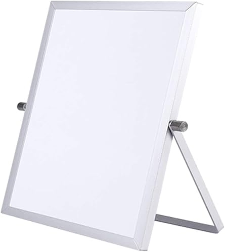 KKXXYQFC Whiteboard-Desktop-Halterung, kleine, trocken abwischbare Tafel, zusammenklappbar, tragbar, magnetisch, doppelseitig, Schreibtafel, Büro, Zuhause, Nachrichtentafel (25 x 35 cm) von KKXXYQFC