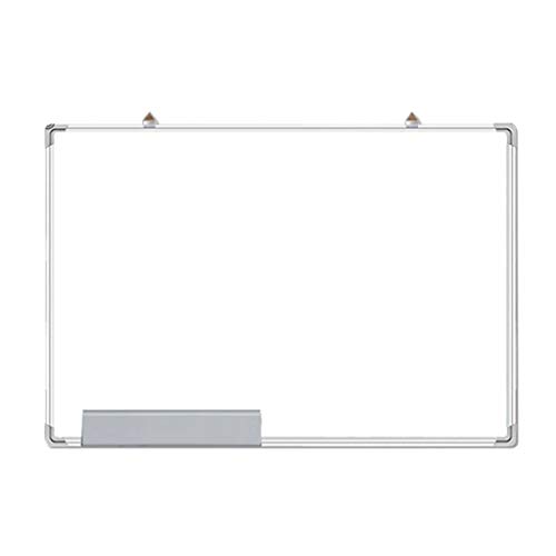 KKXXYQFC Whiteboard – Hängende einseitige Schreibtafel mit Stifthalter, Rahmen aus Aluminiumlegierung für Heimunterricht und Büro (Silber 50 x 70 cm) von KKXXYQFC